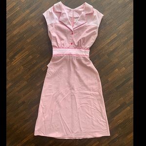 Stop Staring Vintage Diner dress S rose pink 50ies 50s Rockabilly Dita